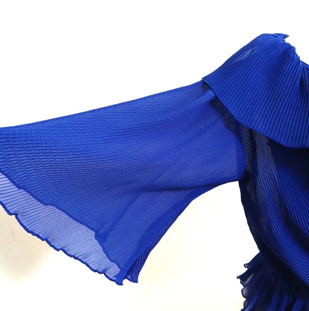 SALE☆チャコット　青　M ラップスタイル トップス　社交ダンス