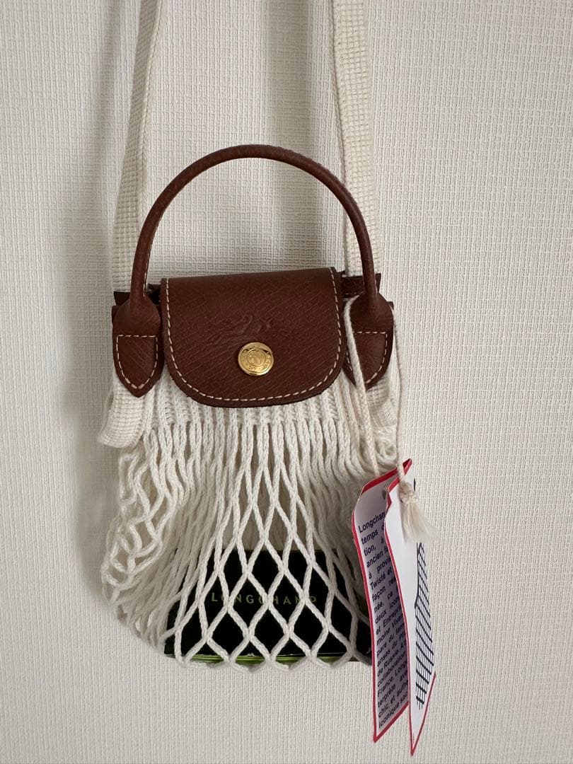 LONGCHAMP ネットバッグ エクリュ