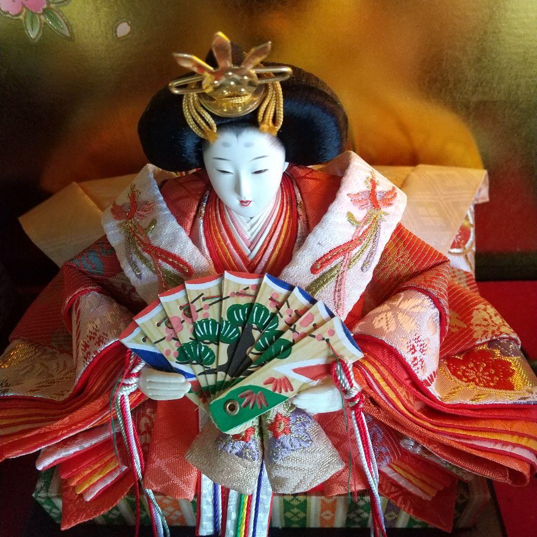 雛人形 本仕立 清峰作 親王飾り ライト付き