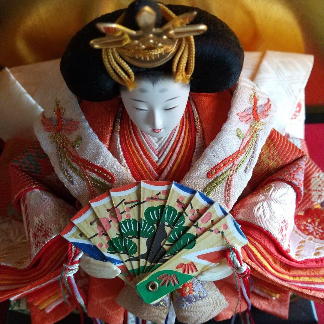 雛人形 本仕立 清峰作 親王飾り ライト付き