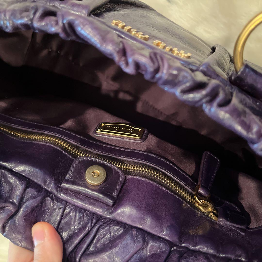 超美品 miumiu ハンドバッグ ショルダーバッグ