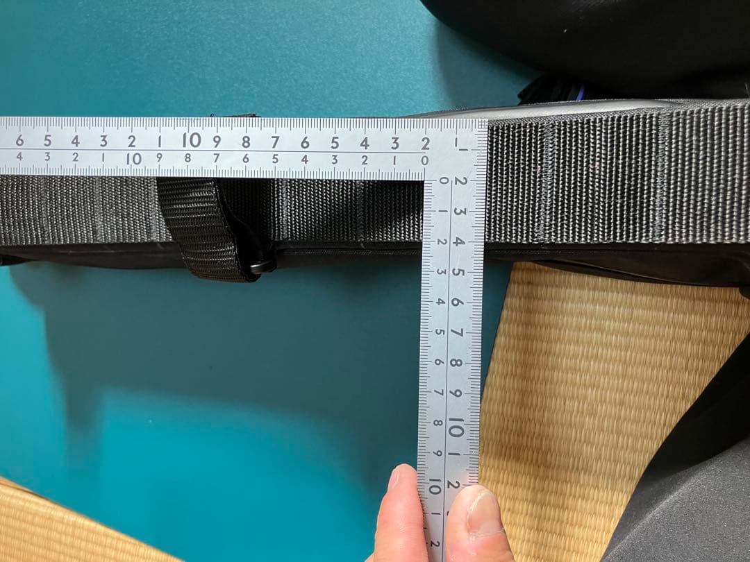 ハンドメイドフレームバッグ　コーデュラ500 ブラック　46.5cm