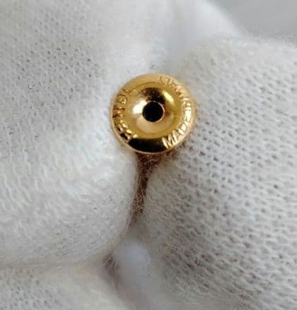 【美品】FENDI ピアス オーロック メッキ ゴールド 片耳