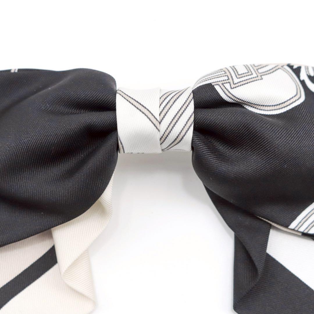 【極美品】エルメス グルネル エクスリブリス バレッタ ヘアアクセサリー シルク