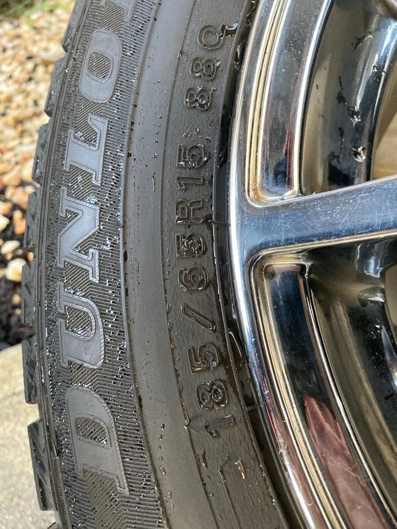 【希少】15インチメッキホイール　スタッドレスタイヤ付　4本セット