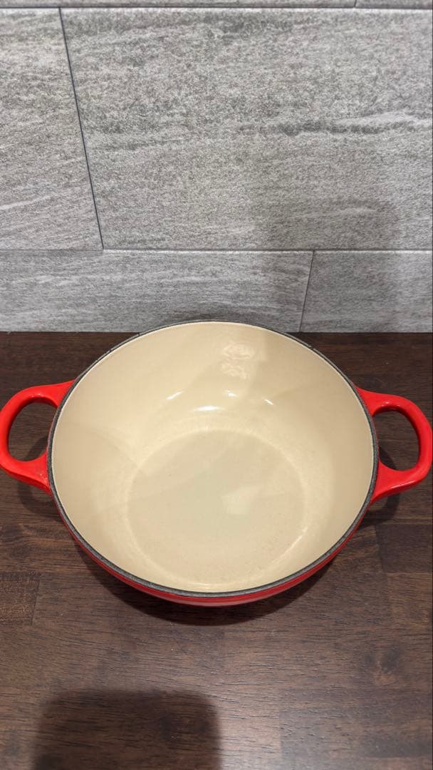 ルクルーゼ　マルミット　18cm チェリーレッド　両手鍋　鍋