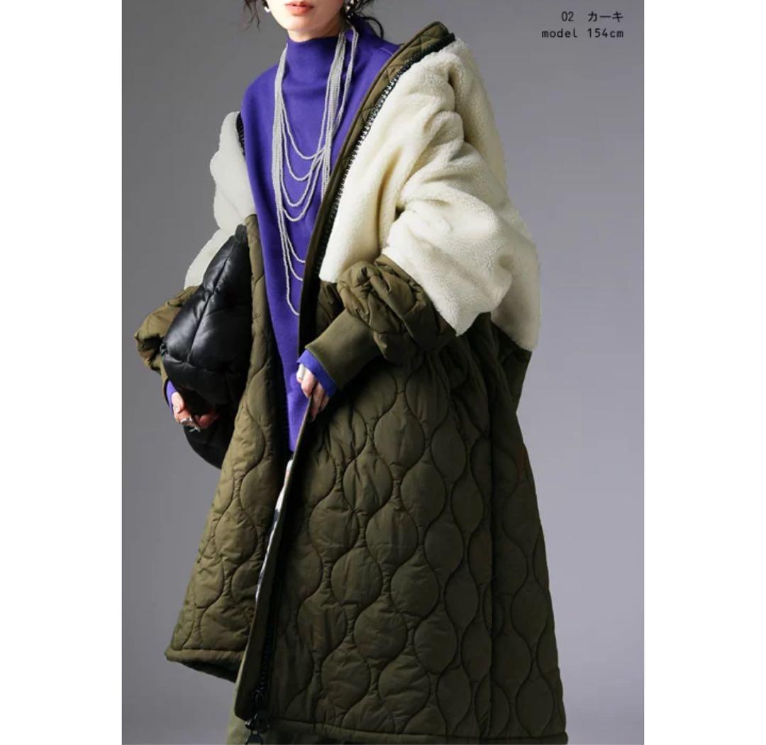 アンティカ　楽天　コート　ボア