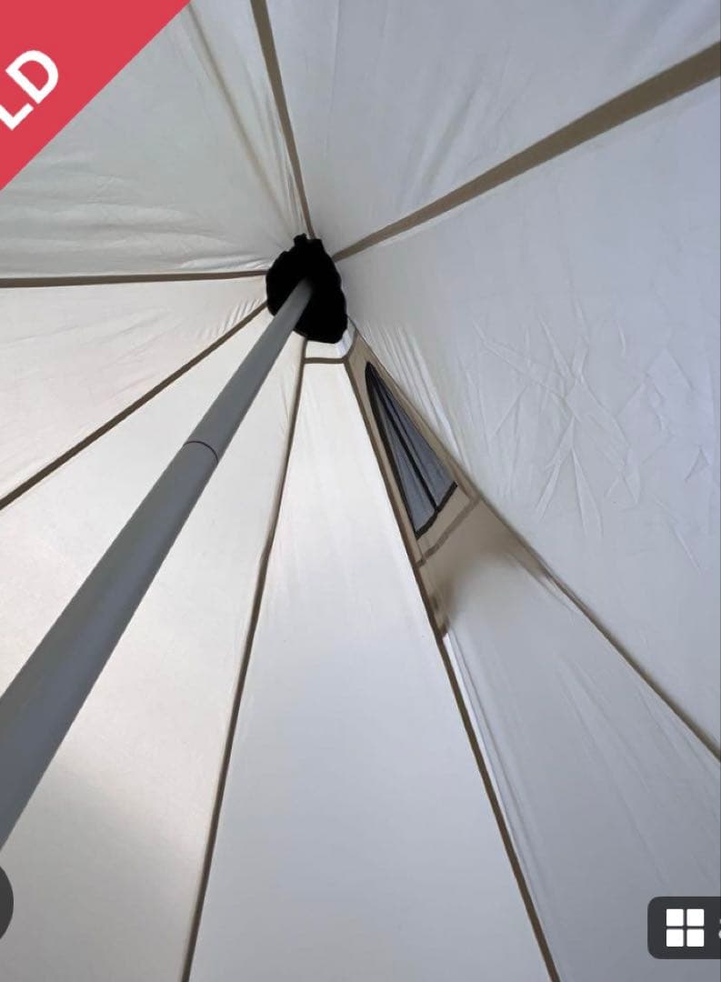 タープ エクステンション テント4 アイボリー　【ウィングポール280なし】