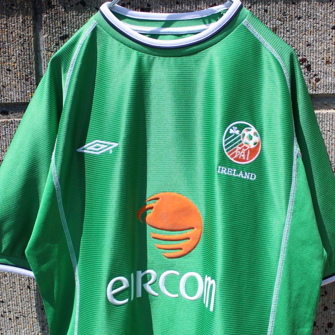 00's UMBRO アイルランド代表 2002オフィシャル 古着 ゲームシャツ