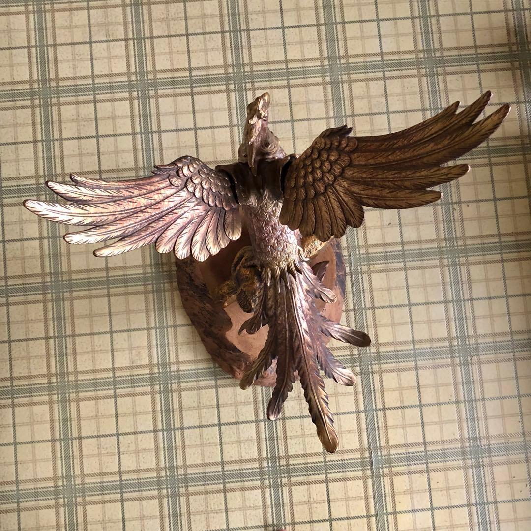 桐鳳凰　村田宏　鉄製　本体高さ65cm 本体重量約9.4kg