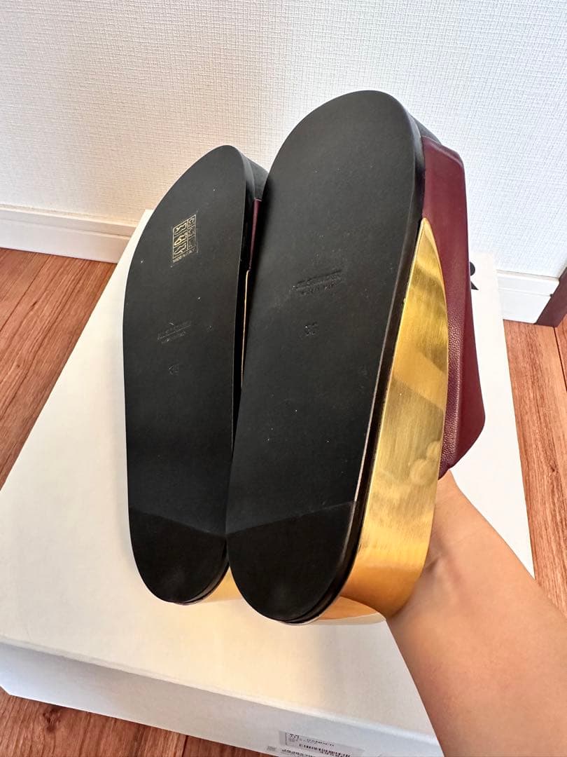 ジルサンダー　JIL SANDER ボルドー　サンダル