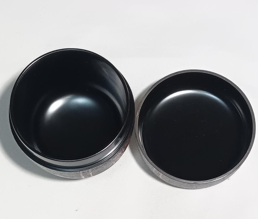 茶道具　加賀山中塗　蒔絵師　高橋峯房作　乾漆造朱竹蒔絵利休棗　超美品！！