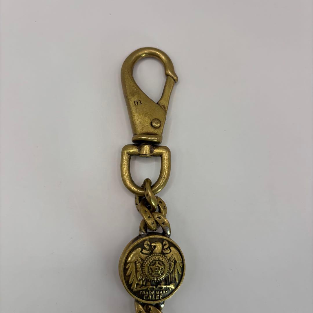 CALEE キーリング　concho key ring brass ゴールド