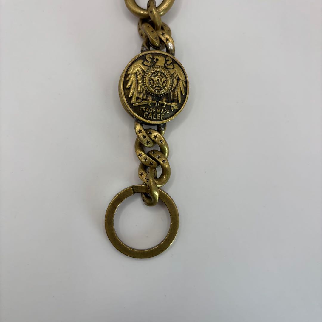 CALEE キーリング　concho key ring brass ゴールド