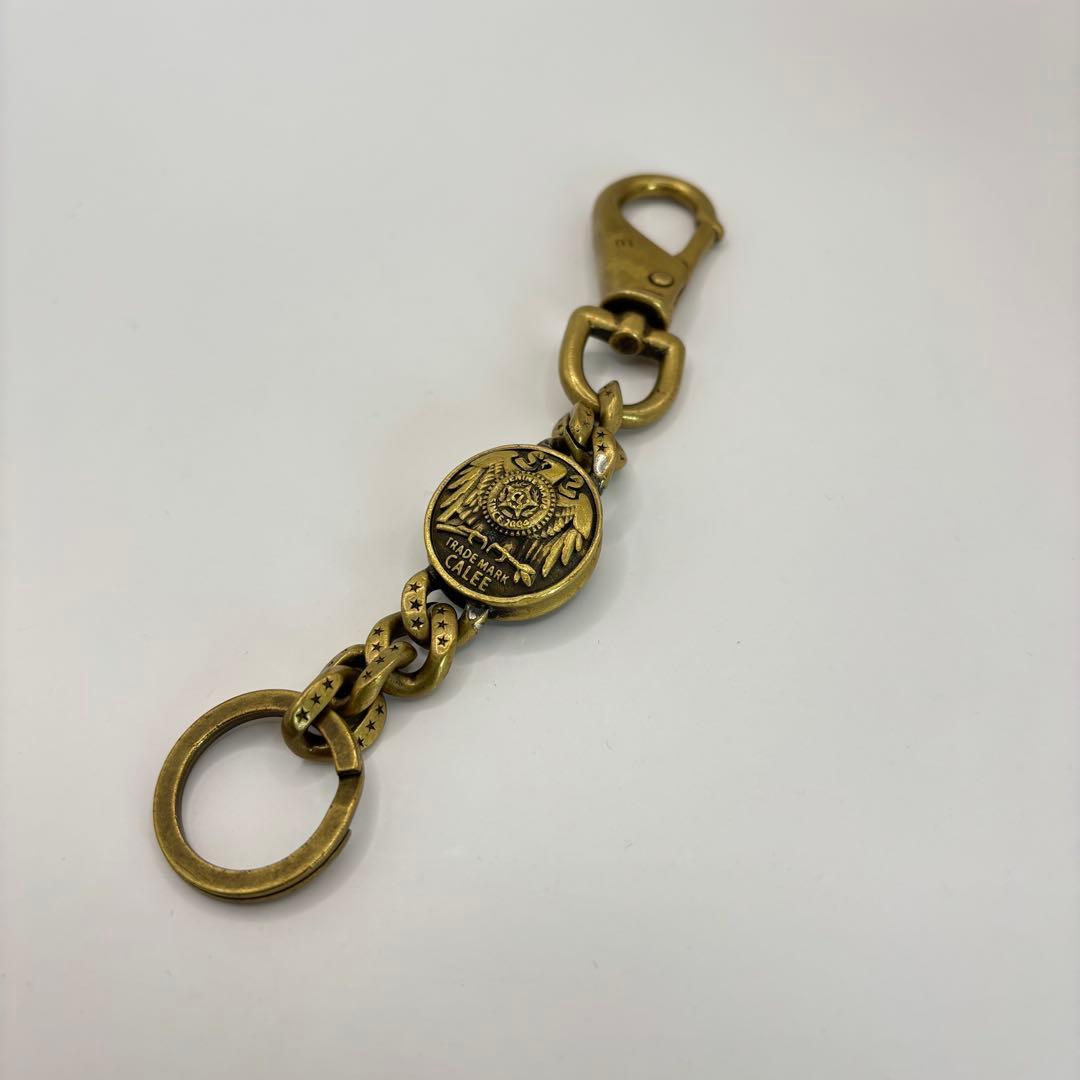 CALEE キーリング　concho key ring brass ゴールド