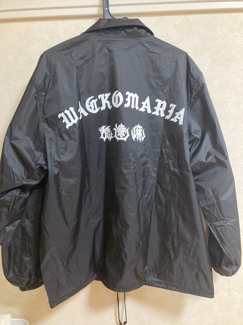 【試着のみ】Wacko Maria ワコマリア　ブラック コーチジャケット XL