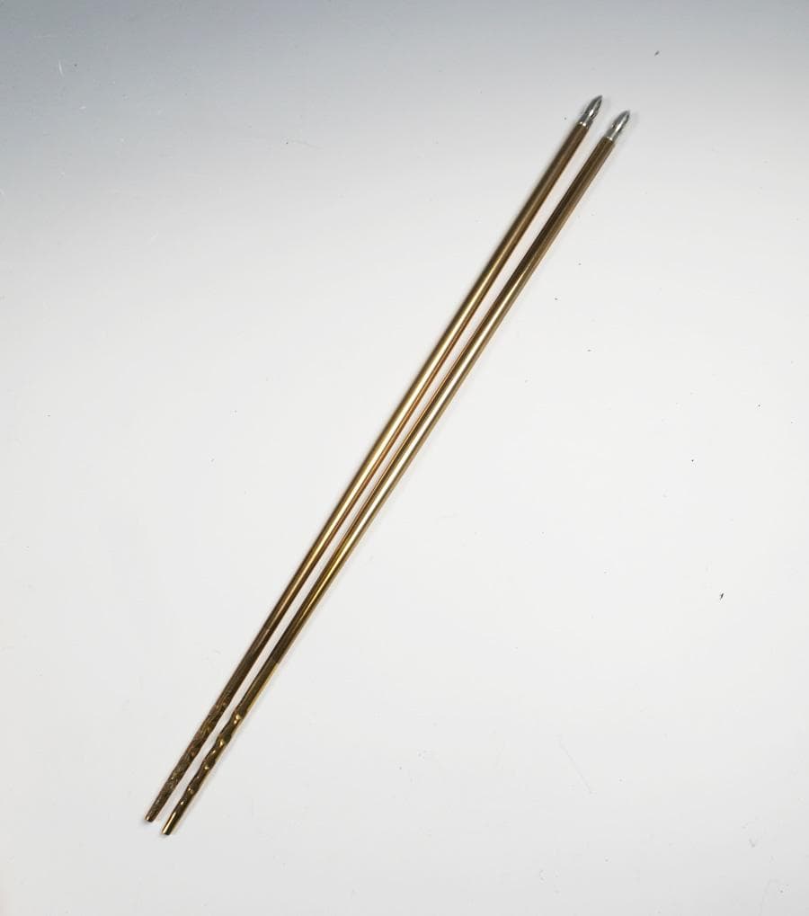 木村清雲 南鐐椎ノ実飾火箸 而妙斎好