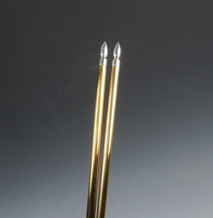 木村清雲 南鐐椎ノ実飾火箸 而妙斎好