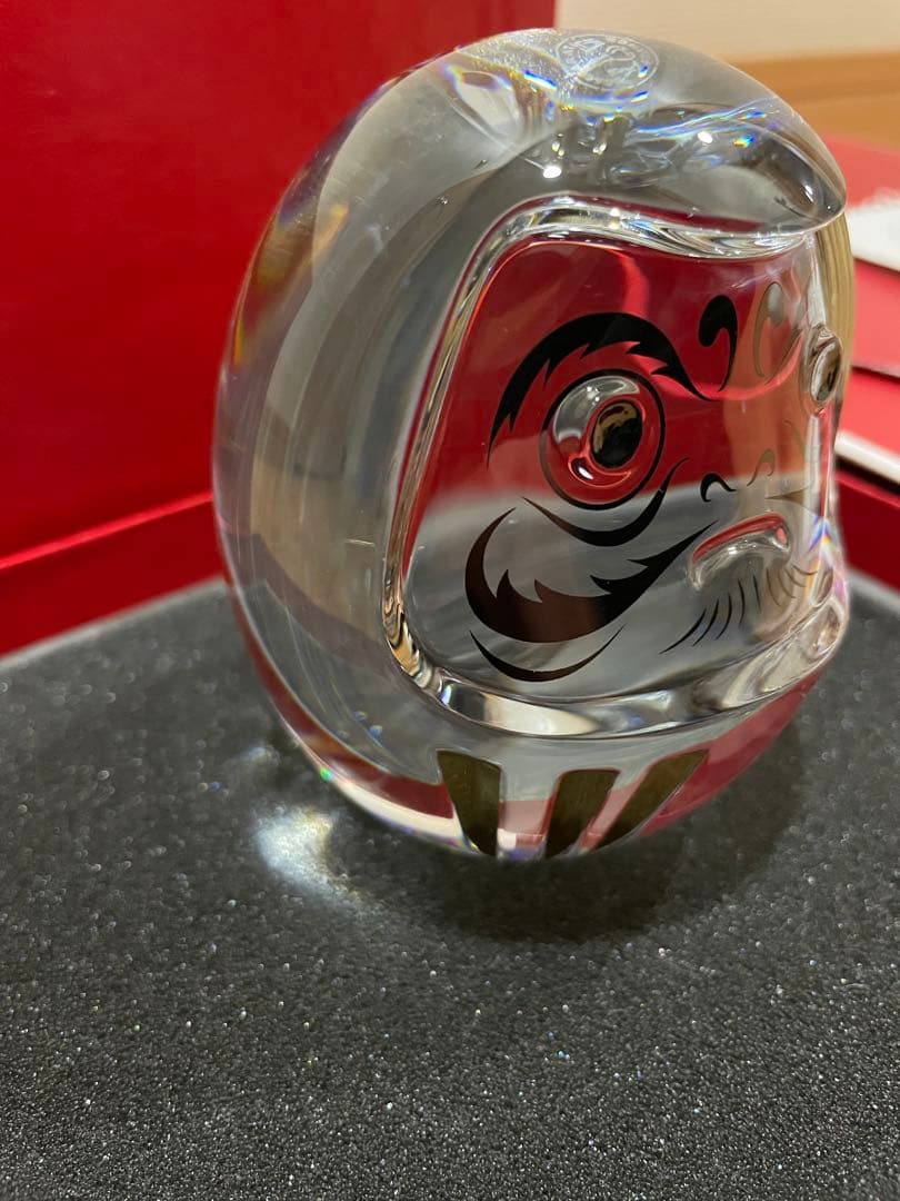 Baccarat バカラ ダルマ クリスタル置物 インテリア 縁起物