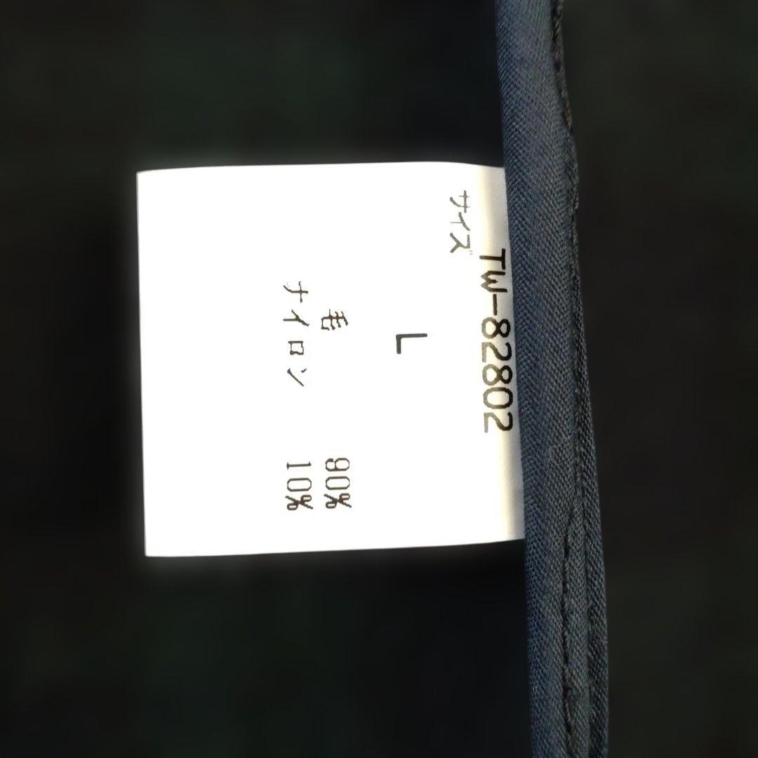 van ダークブルー ダッフルコート フード付き