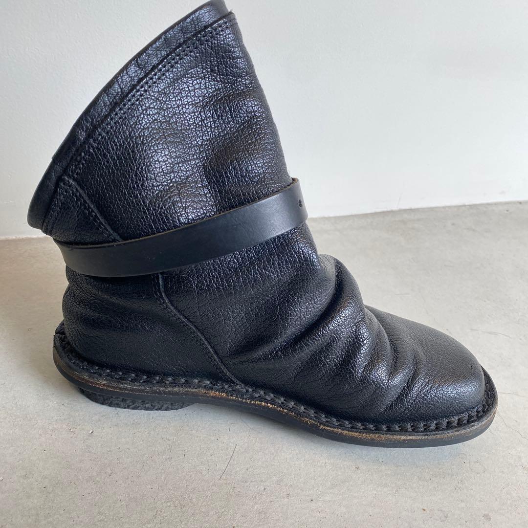 trippen ボム 36 ブラック　レザーブーツ ベルト付き