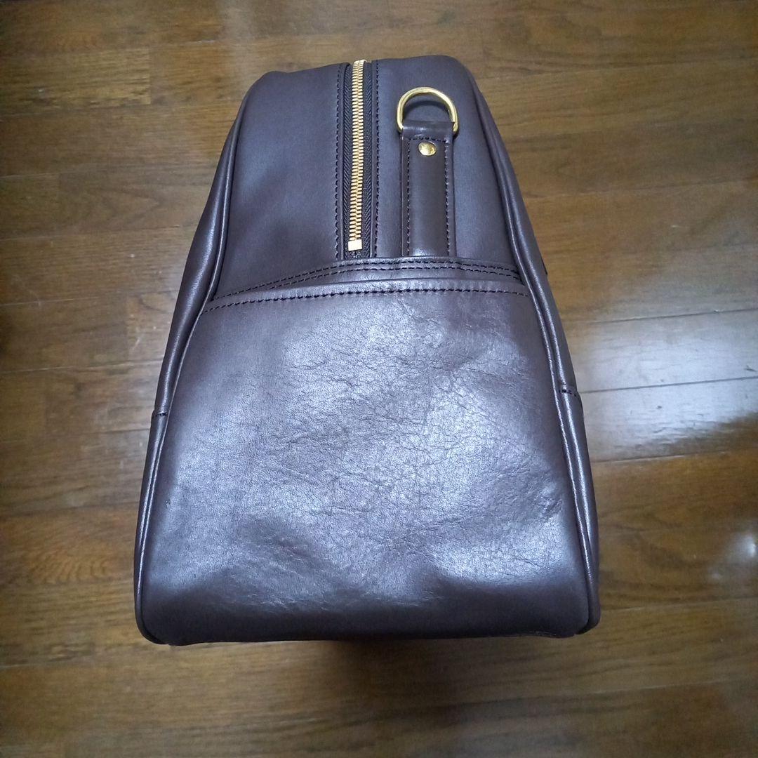 ブラウンレザーボストンバッグ