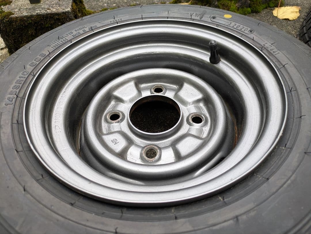 ホイール新品　旧車　深リム10インチ スチールホイール 4本セット　レア