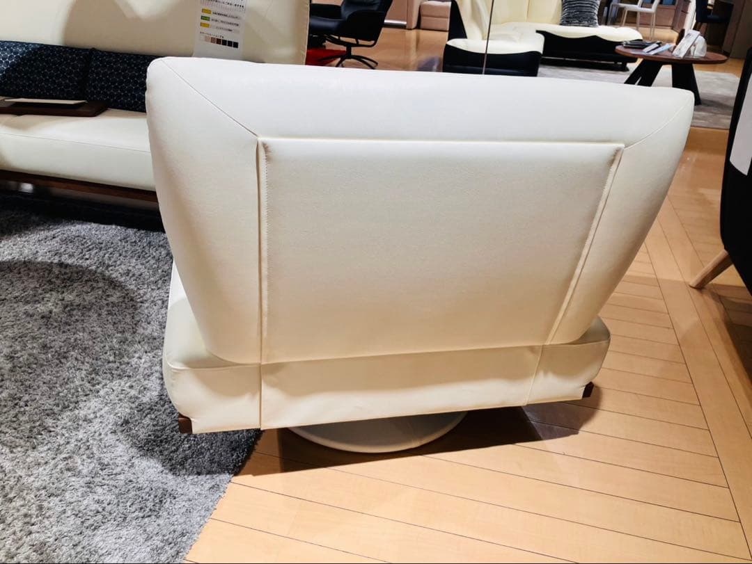 ブラックレザー 1人掛けソファ 高級ソファー美品です！お得価格！