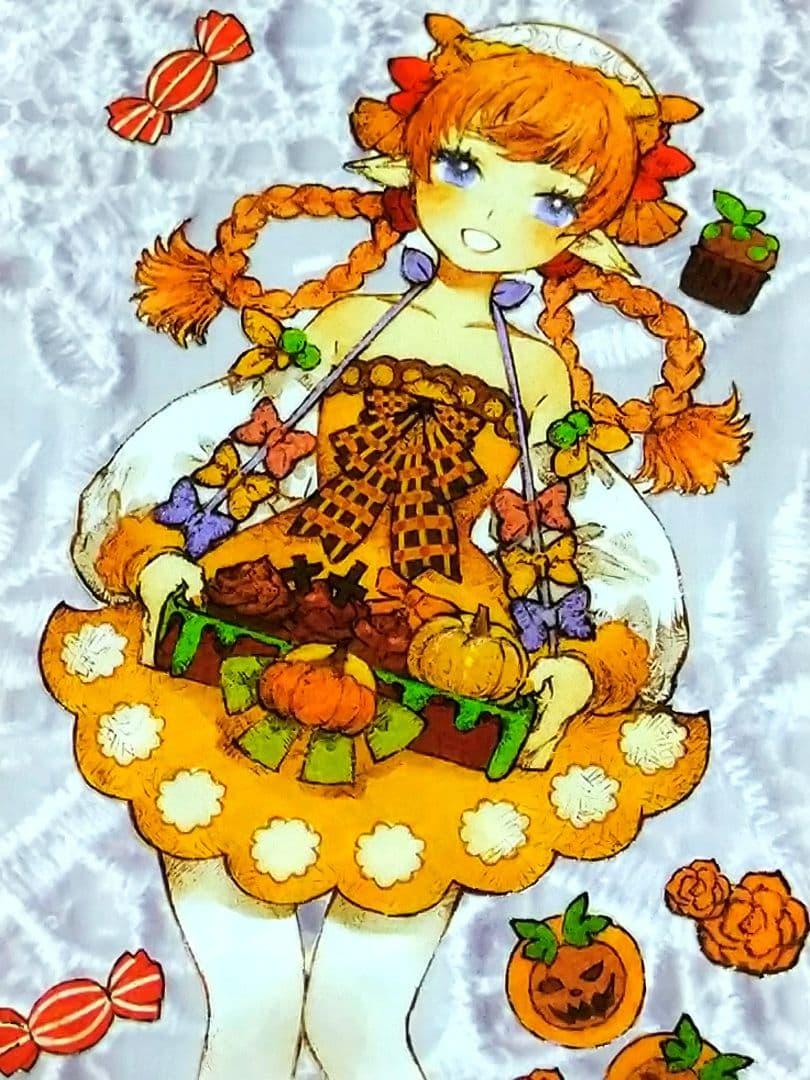 J595＃南瓜派(PET)浮光切り売り海外人物マステ女の子