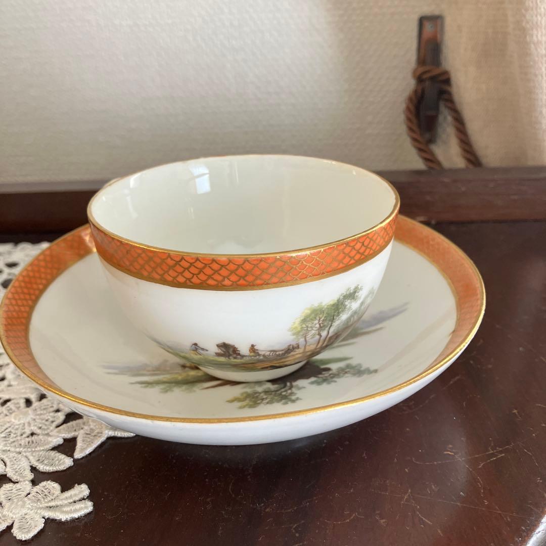 アンティークマイセン マルコリーニ期　ミニアチュールのCS