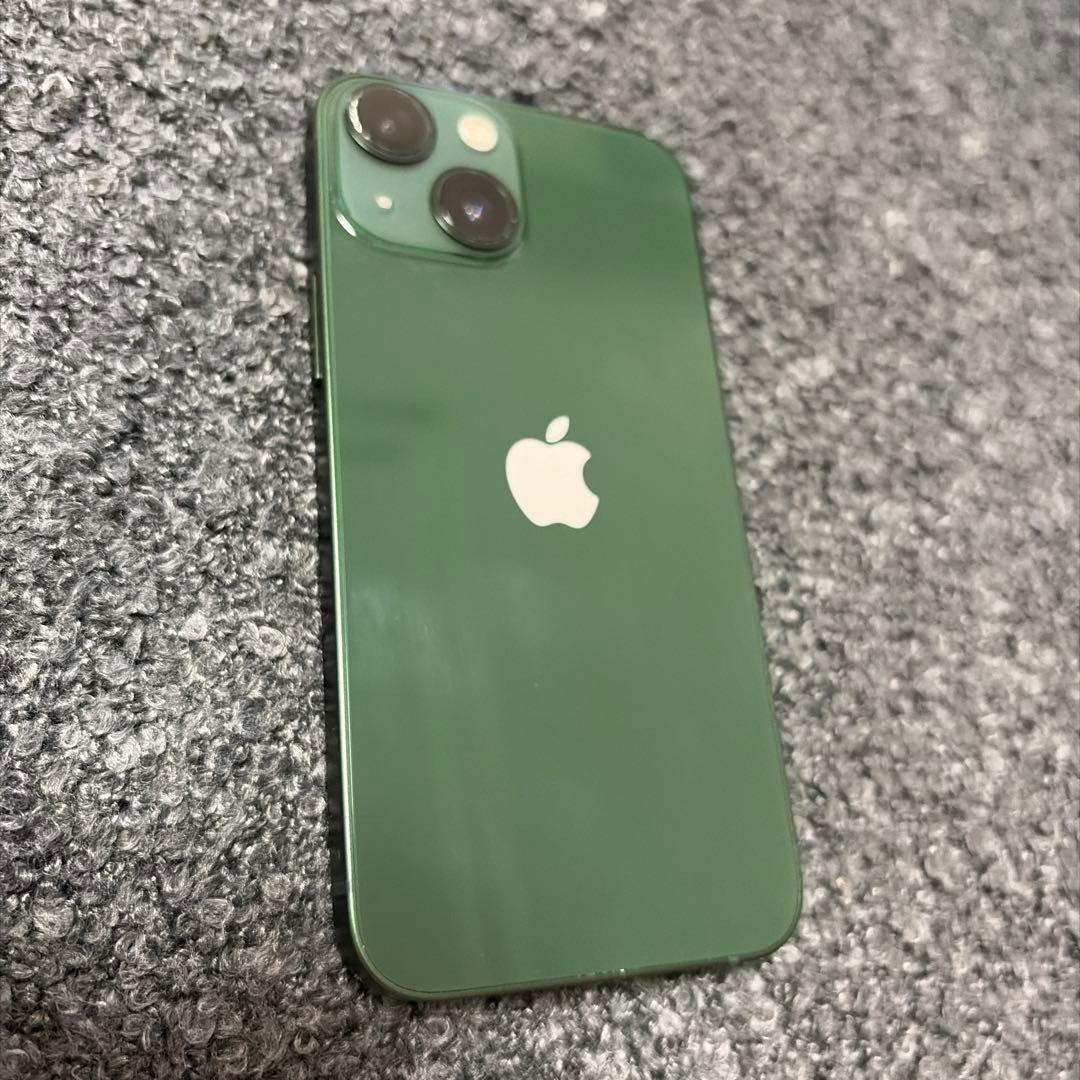 中古　iPhone13mini 緑　バッテリー75% 128G 初期化済