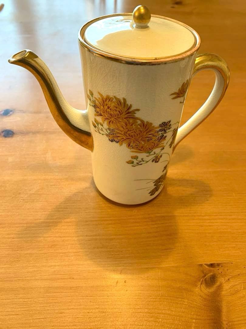 里帰り　薩摩焼　金彩菊花紋