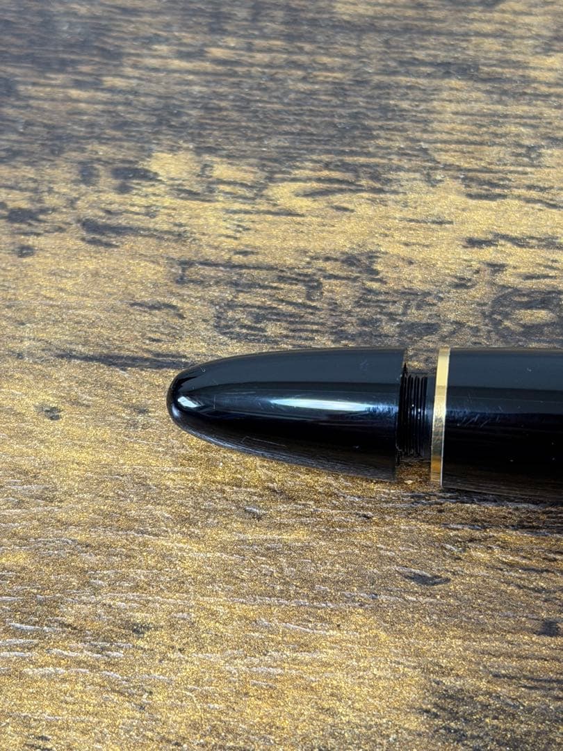 未使用に近い　149 14C 2段エボナイトペン芯　バイカラー　万年筆　F