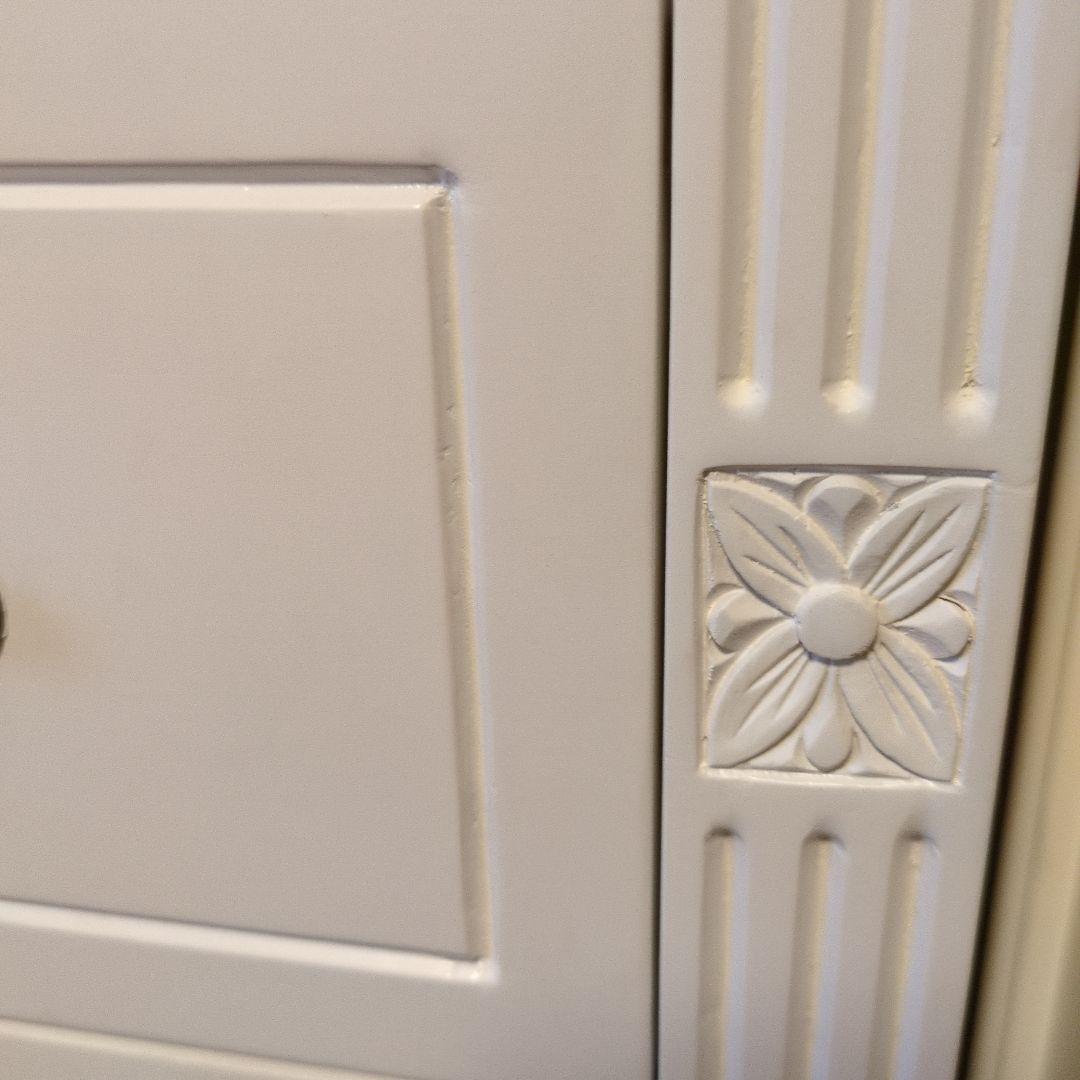 ホワイト木製チェスト 5段 ②