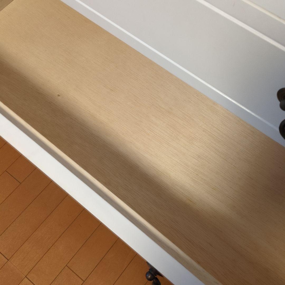 ホワイト木製チェスト 5段 ②