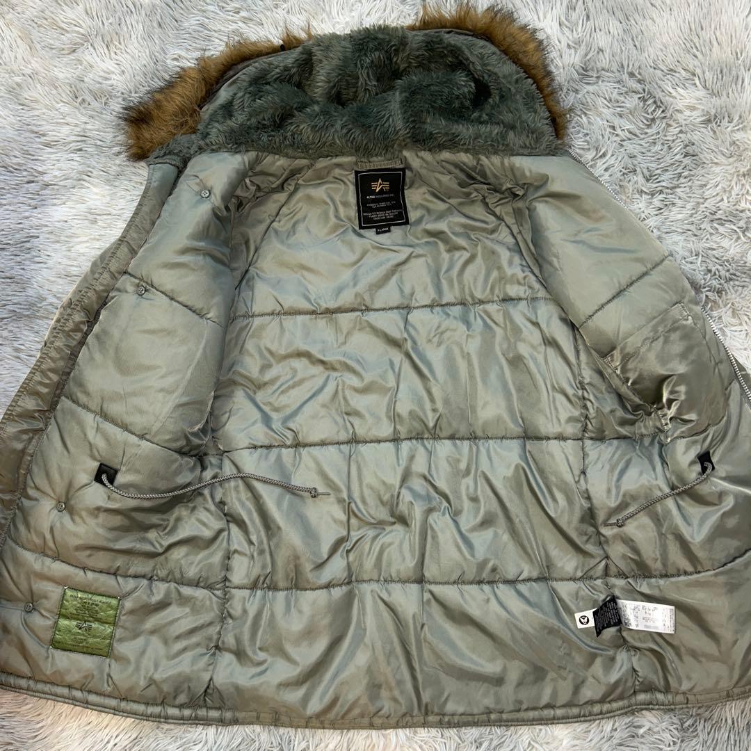 【美品】ALPHA INDUSTRIES N-3B ジャパンフィット XLサイズ