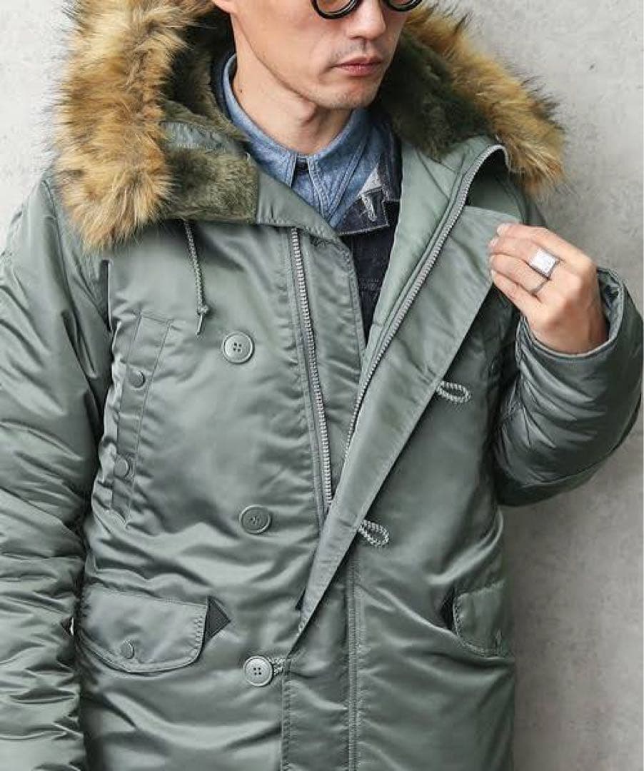 【美品】ALPHA INDUSTRIES N-3B ジャパンフィット XLサイズ