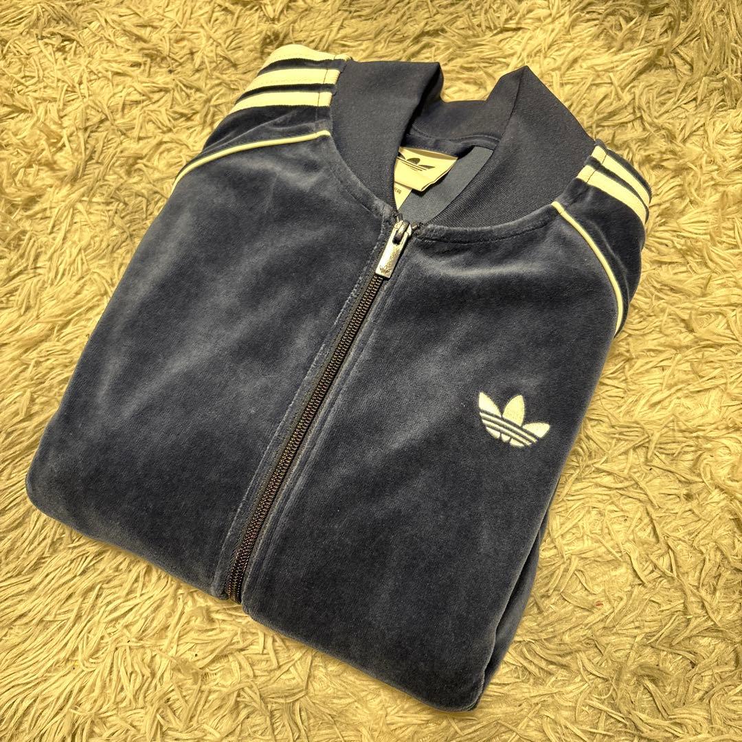 アディダス SST アディカラー ベロア トラックトップ トラックジャケット