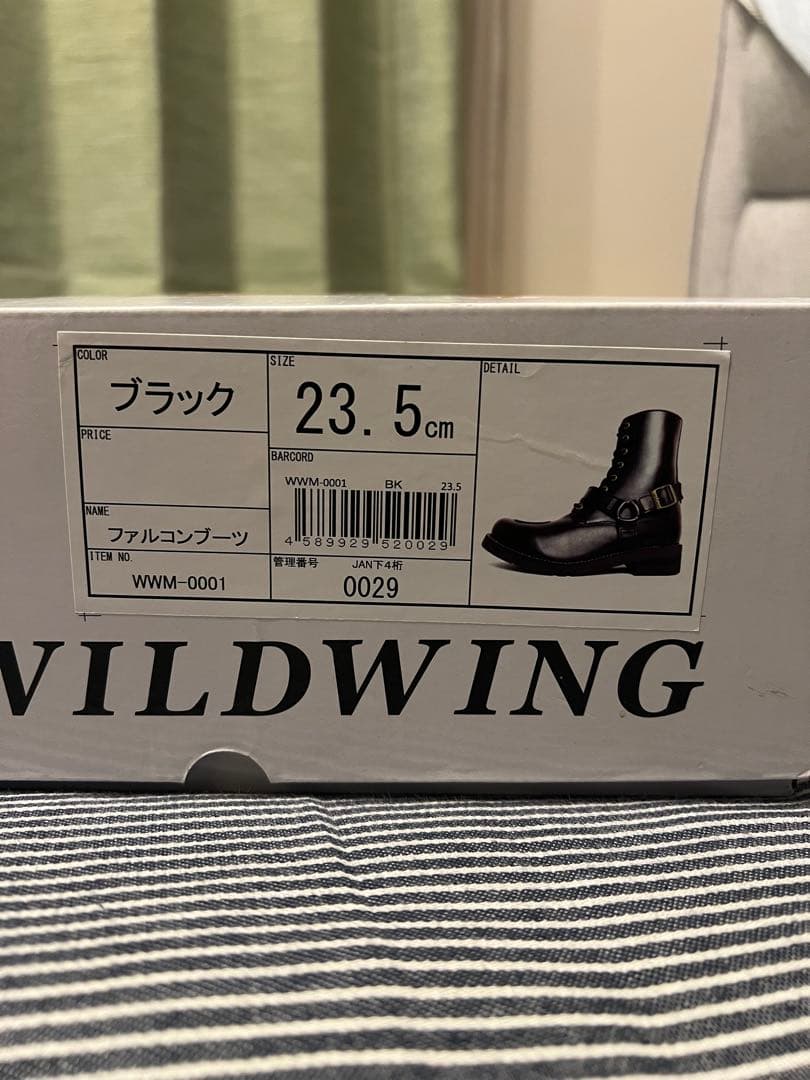 未使用WILD WING ファルコン レディース ライディングブーツ23.5cm