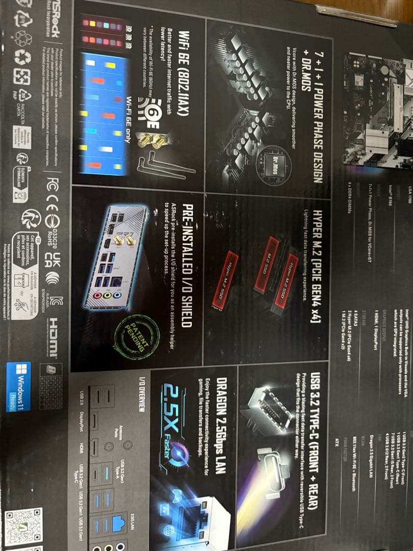 ASRock B760 PRO RS/D4 マザーボード