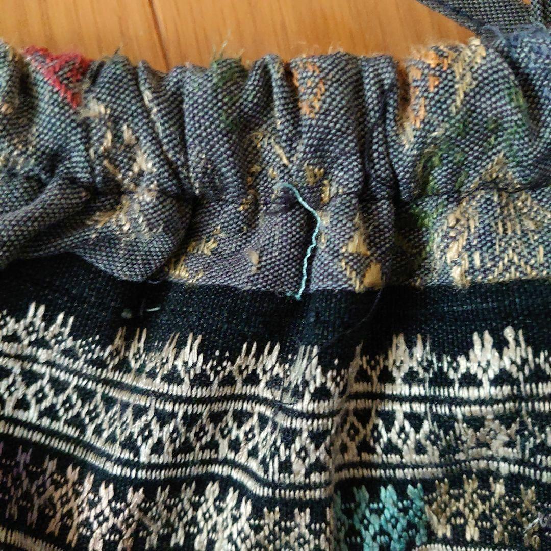 一点もの。古布 エスニック フレアパンツ パッチワーク