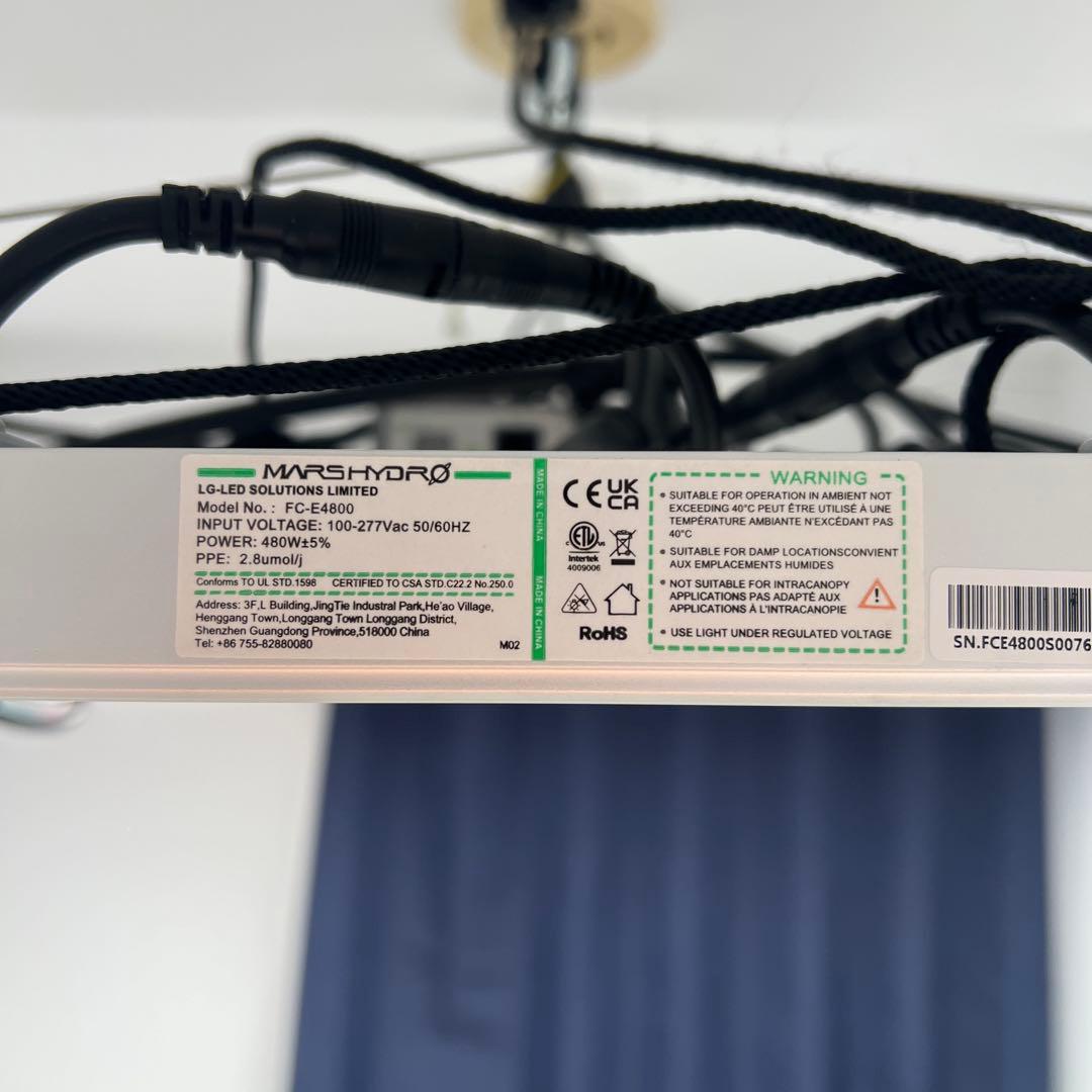 Mars Hydro FC-E4800W植物育成スマートLEDライト　APP制御