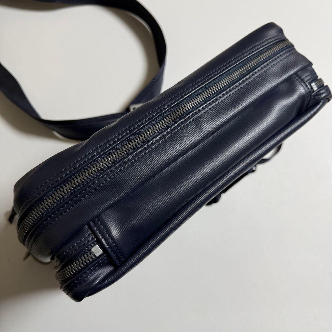 【フォロー割済み】美品 吉田カバン ラゲッジラベル 青バッテン ショルダーバッグ