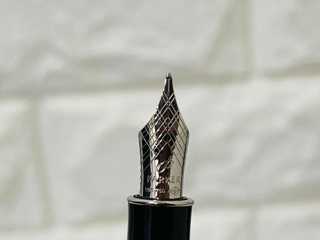 Parker 万年筆 黒 K18.0750