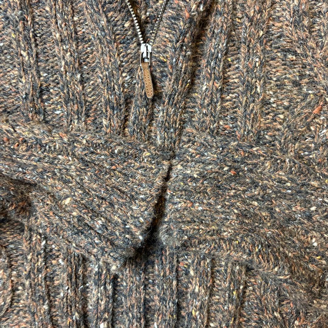 イタリア製　ポールスチュアート　ハイネックセーター ブラウン系　キャメルヘアー