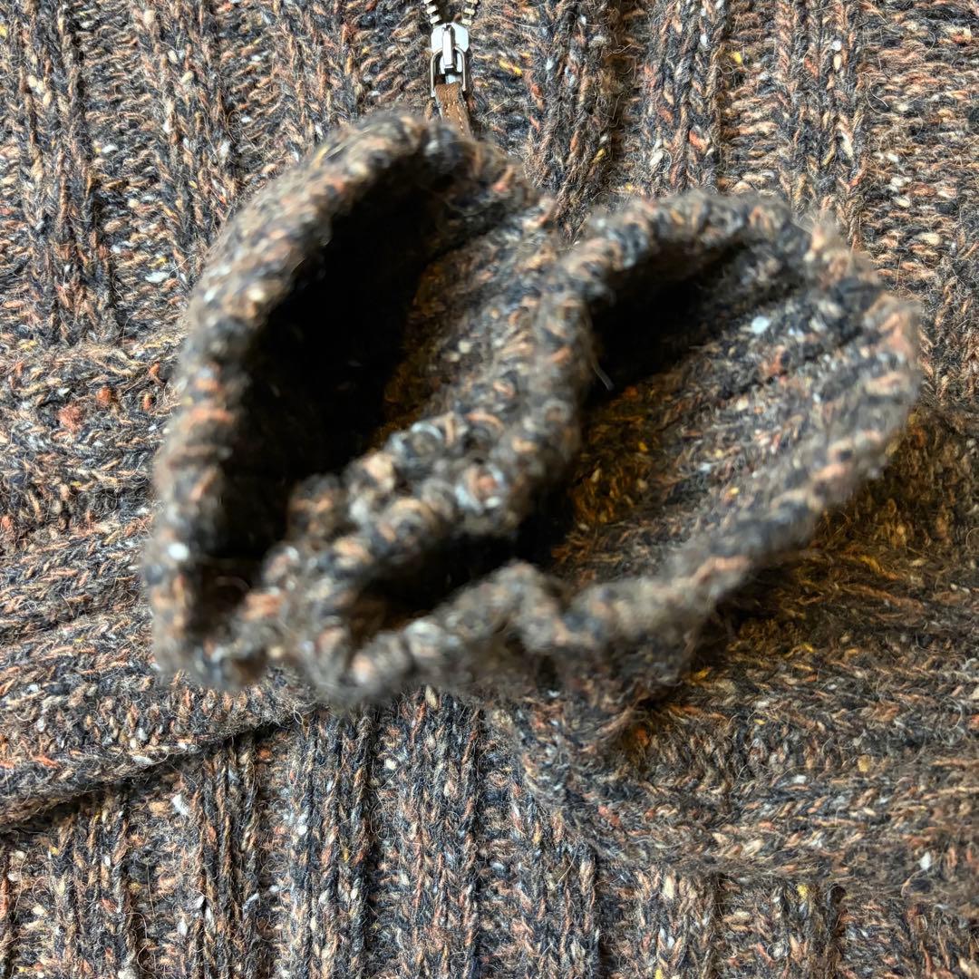 イタリア製　ポールスチュアート　ハイネックセーター ブラウン系　キャメルヘアー