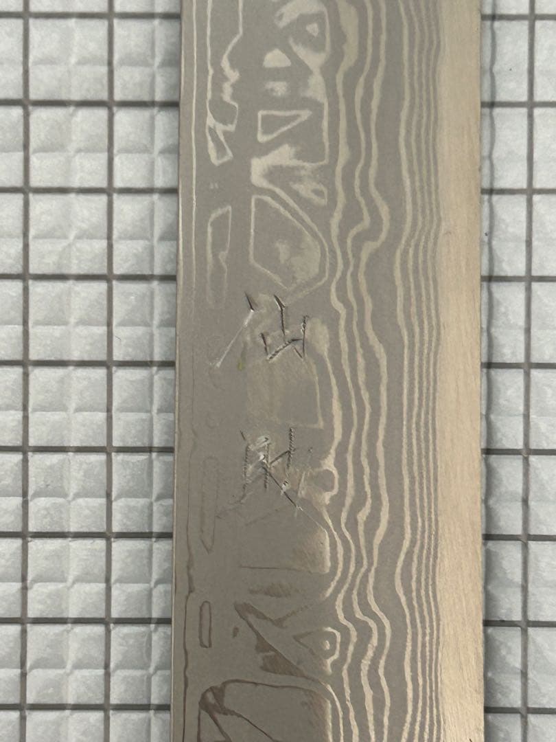 仙助 柳刃包丁 包丁 300mm 安来鋼青紙２号 ダマスカス 紫檀シノギ柄 ①