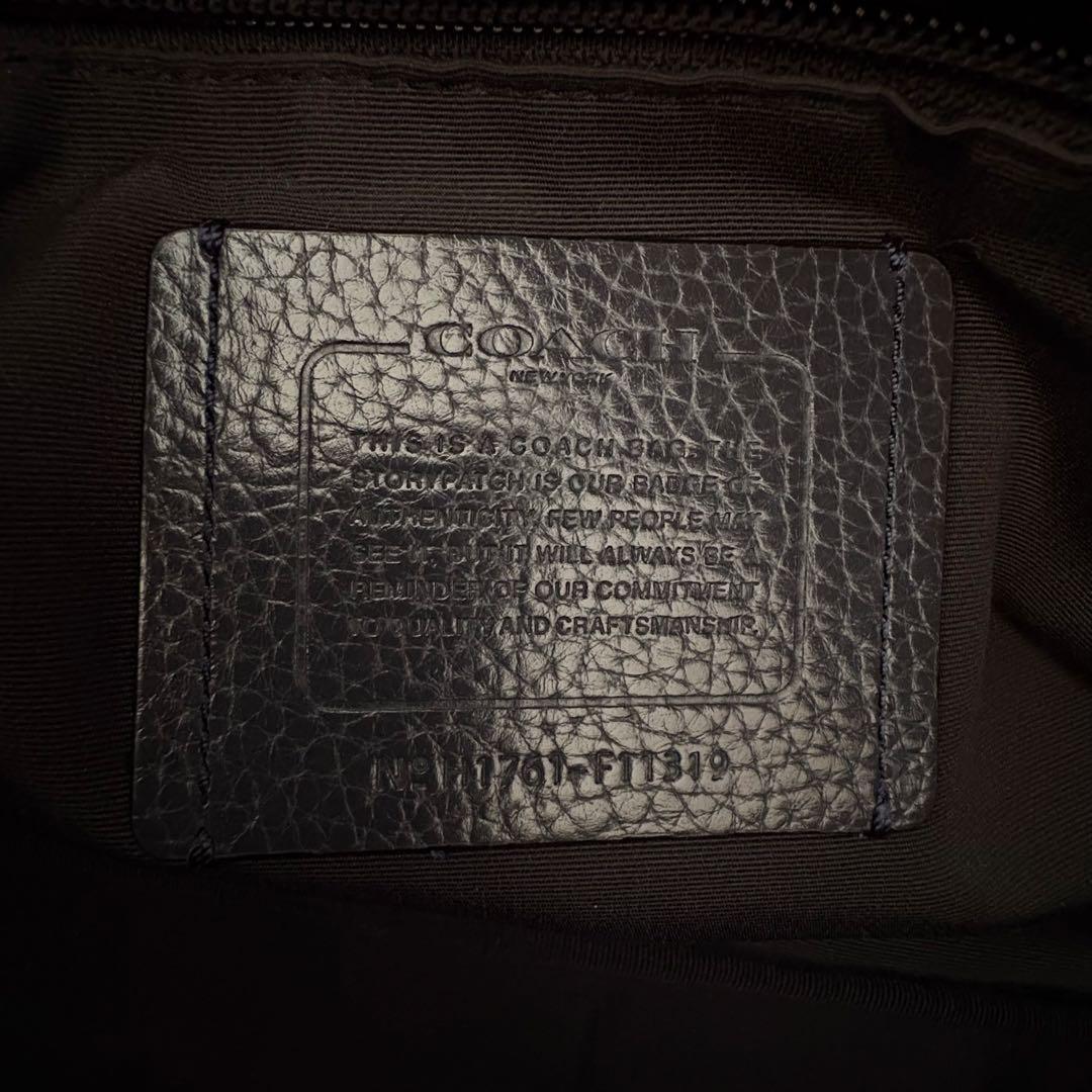 極美品✨COACH シボ革 ビジネスバッグ レザー A4可 ブラック