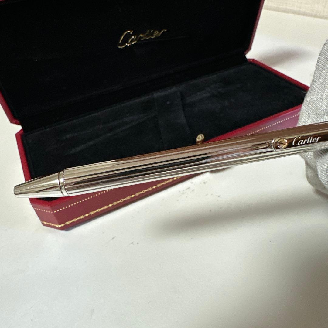 【100%本物】Cartier ボールペン ストライプデザイン　箱付き