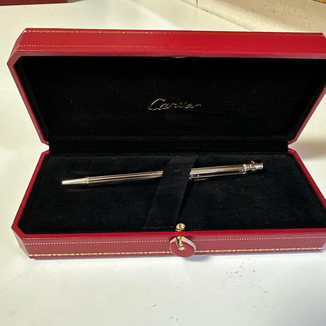【100%本物】Cartier ボールペン ストライプデザイン　箱付き